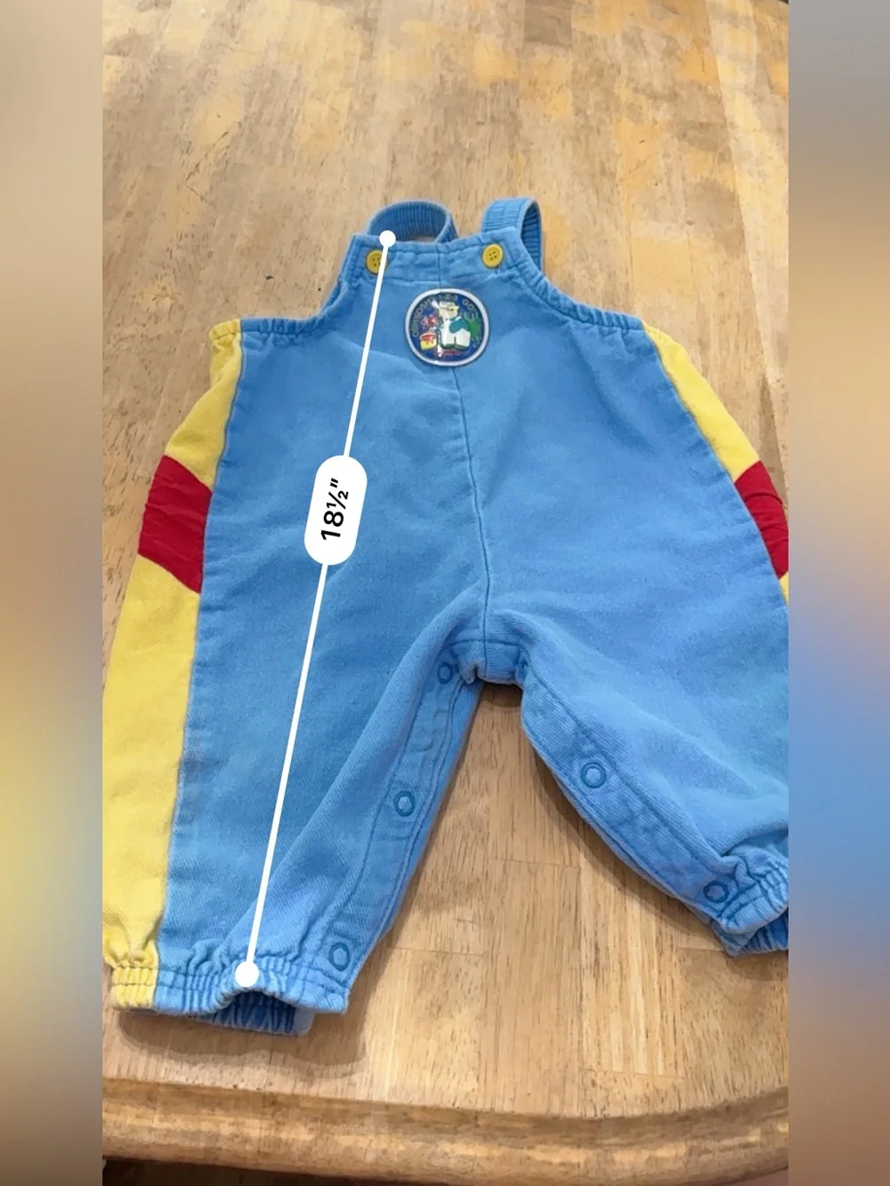 OshKosh Vintage Corduroy Cotton Bubble Patch Overall One-Piece